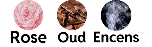 Notes de Rose, Oud et d'encens