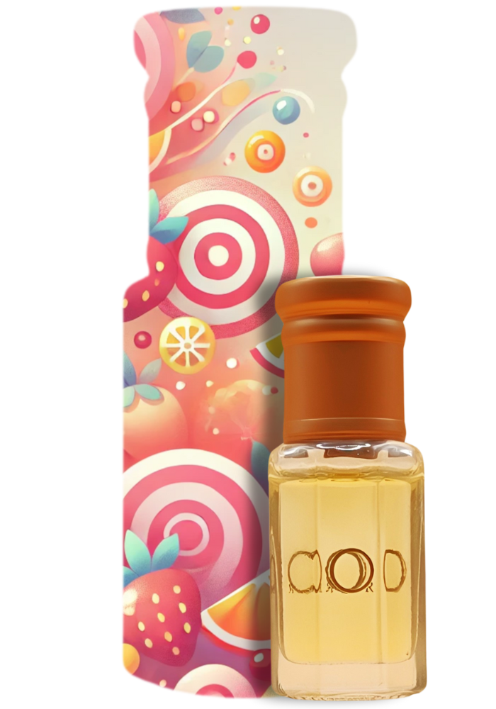 Musc Sucre d'Or - Notes de pêche, fruit de la passion, et musc blanc.